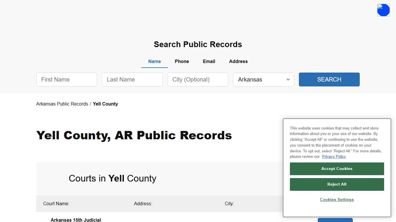 Yell County, AR Public Court, Arrest and Inmate Records - ThePublicIndex